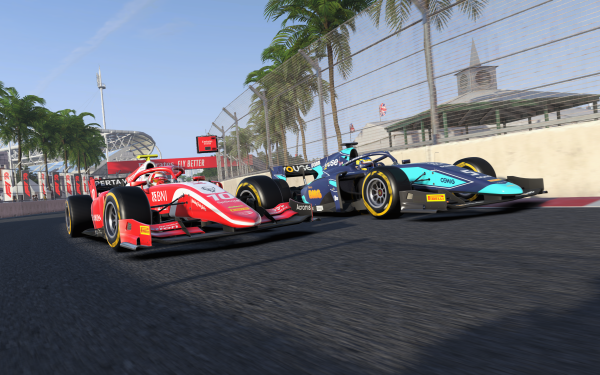 Video Game F1 2020 Formula 2 Sean Gelael Sérgio Sette Câmara Prema Racing DAMS Race HD Wallpaper | Background Image