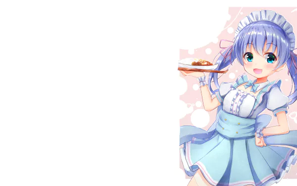 maid Yuuki Chihiro Anime Virtual Youtuber HD Desktop Wallpaper | Background Image