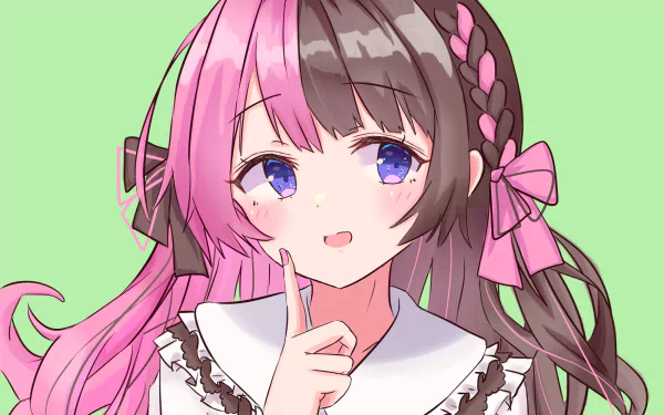 VSPO! Tachibana Hinano Iris Black Games Anime Virtual Youtuber HD Desktop Wallpaper | Background Image