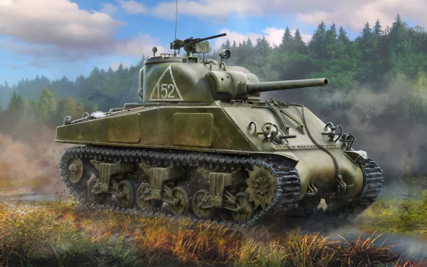 military M4 Sherman HD Desktop Wallpaper | Background Image