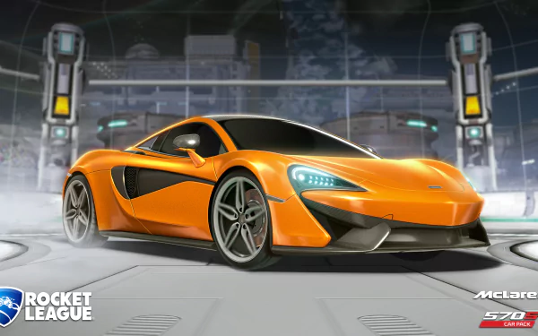  Rocket League - McLaren 570S Hero Art by Michael Scala