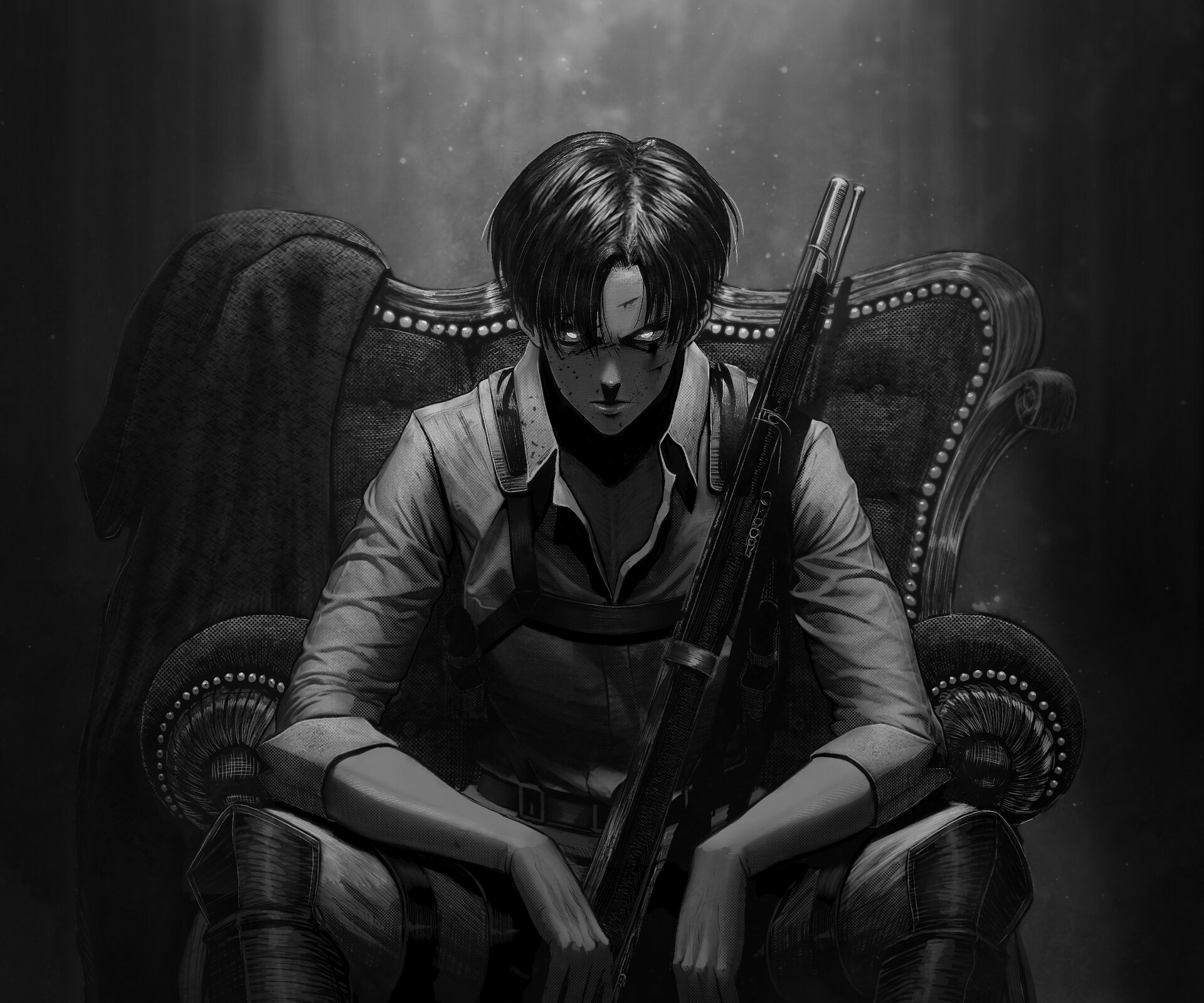 Download Levi Ackerman Anime Attack On Titan HD Wallpaper