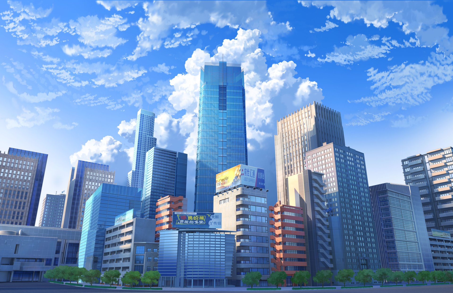 Download Anime City Anime City 4k Ultra HD Wallpaper