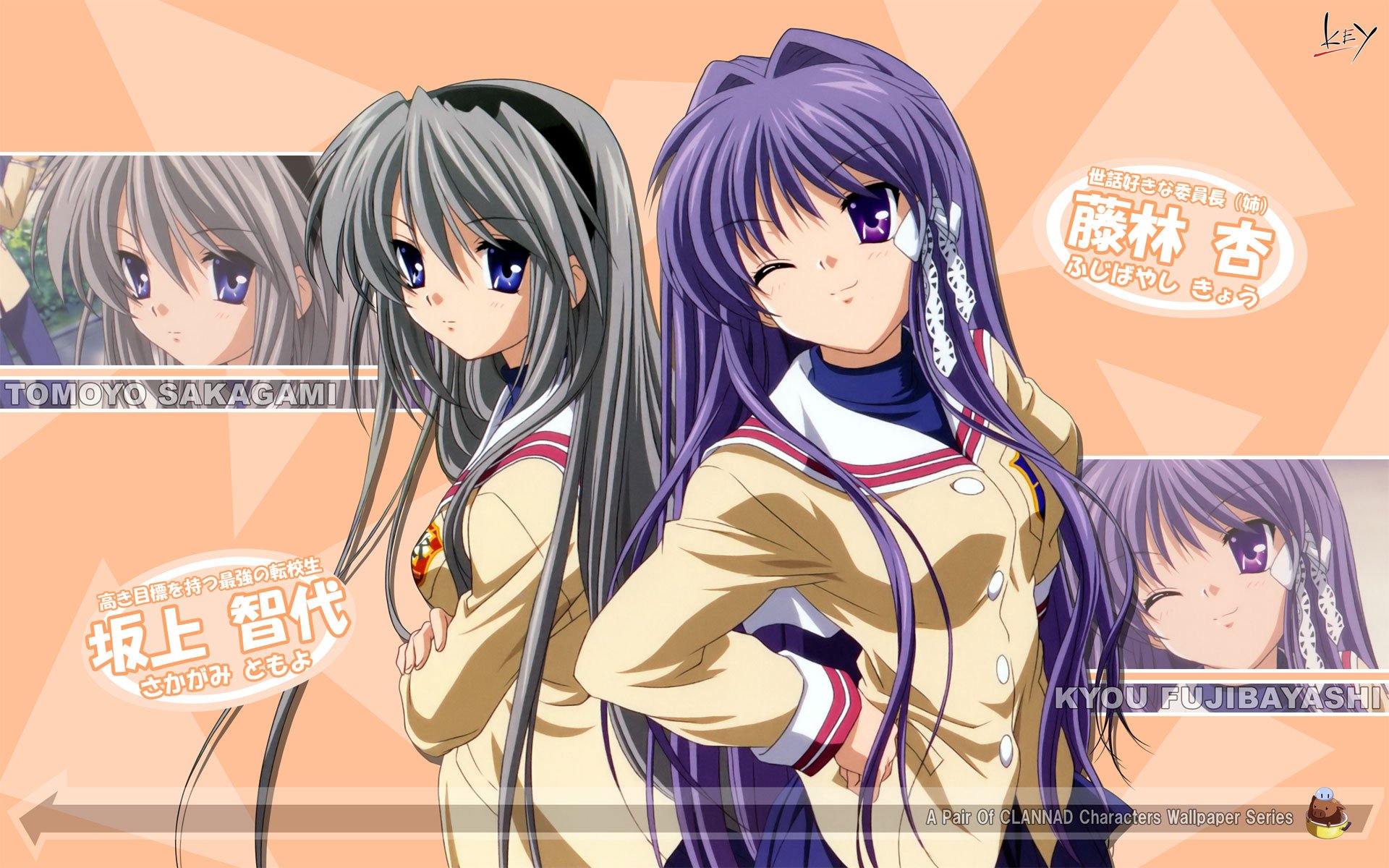 Download Tomoyo Sakagami, Clannad Anime Series Character Wallpaper