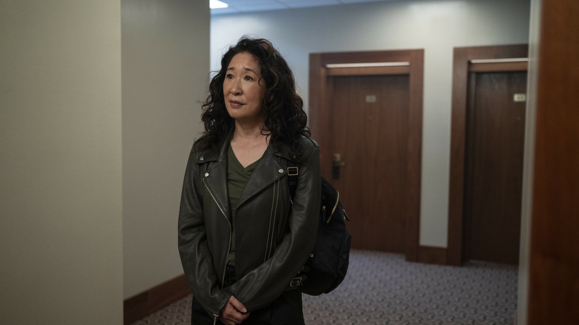 Download Sandra Oh TV Show Killing Eve 4k Ultra HD Wallpaper