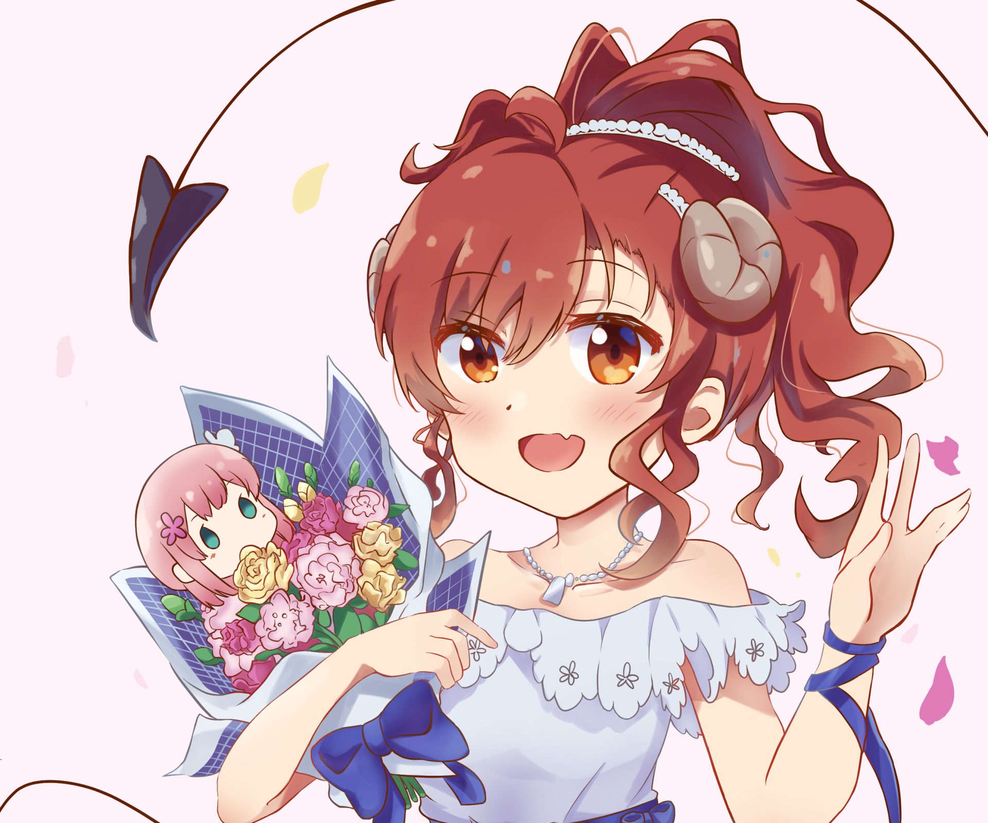 Download Yuuko Yoshida Anime The Demon Girl Next Door HD Wallpaper by 梅月もち