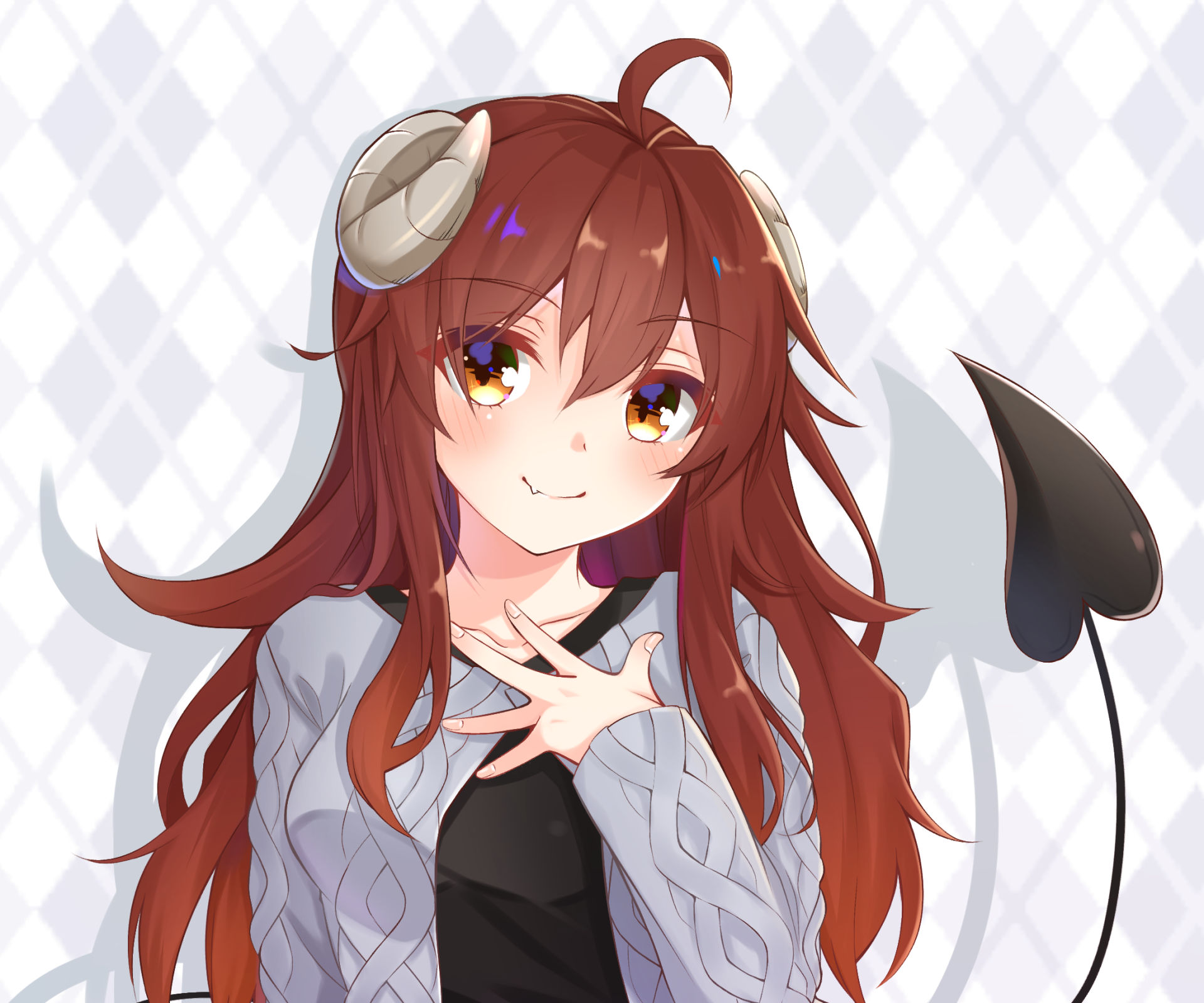 Download Yuuko Yoshida Anime The Demon Girl Next Door HD Wallpaper by ジェミニ