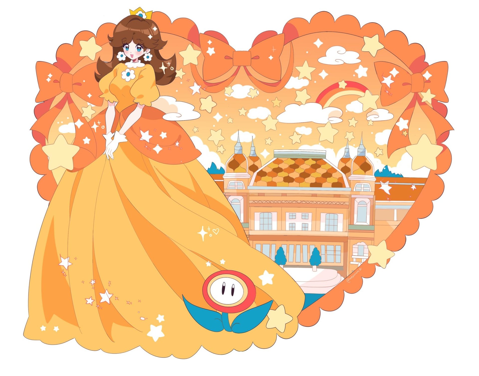 Download Princess Daisy Video Game Super Mario Bros. HD Wallpaper
