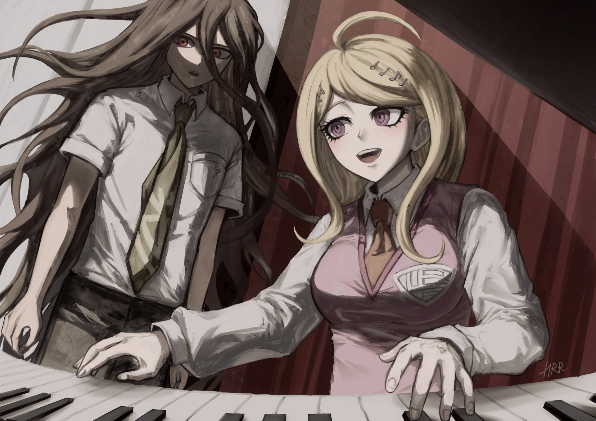 Download Hajime Hinata Kaede Akamatsu Video Game Danganronpa V3 ...