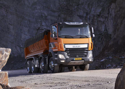 DAF CF 460 FAD dump truck vehicle DAF HD Desktop Wallpaper | Background Image