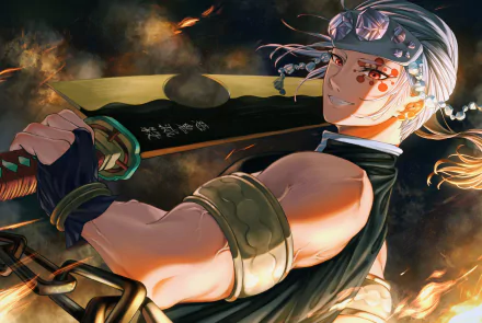 Tengen Uzui Anime Demon Slayer: Kimetsu no Yaiba HD Desktop Wallpaper | Background Image
