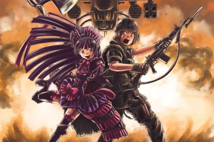 Rory Mercury Shino Kuribayashi Anime Gate (2015) HD Desktop Wallpaper | Background Image