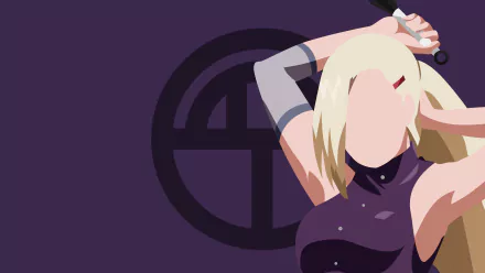 minimalist Ino Yamanaka Anime Naruto minimalist anime HD Desktop Wallpaper | Background Image