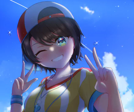 hololive Oozora Subaru Anime Virtual Youtuber HD Desktop Wallpaper | Background Image