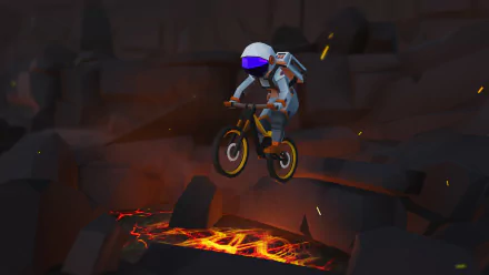 video game Lonely Mountains: Downhill HD Desktop Wallpaper | Background Image