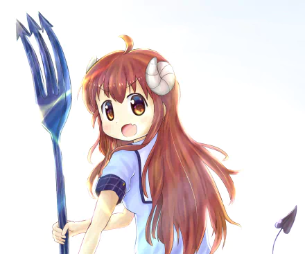 Yuuko Yoshida Anime The Demon Girl Next Door HD Desktop Wallpaper | Background Image