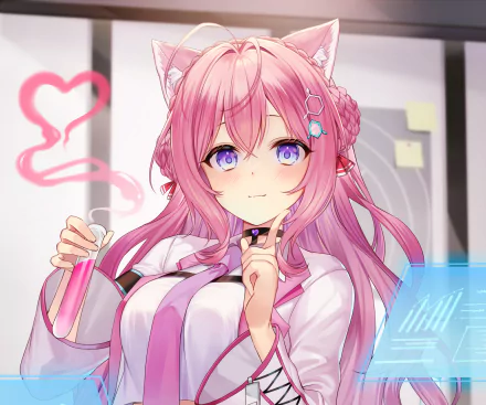 hololive Hakui Koyori Anime Virtual Youtuber HD Desktop Wallpaper | Background Image