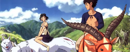 Anime Princess Mononoke HD Desktop Wallpaper | Background Image