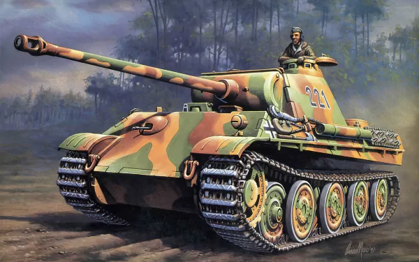 military Panther Tank HD Desktop Wallpaper | Background Image
