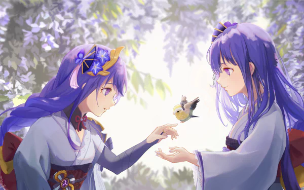 Baal Raiden Shogun (Genshin Impact) Raiden Makoto video game Genshin Impact HD Desktop Wallpaper | Background Image