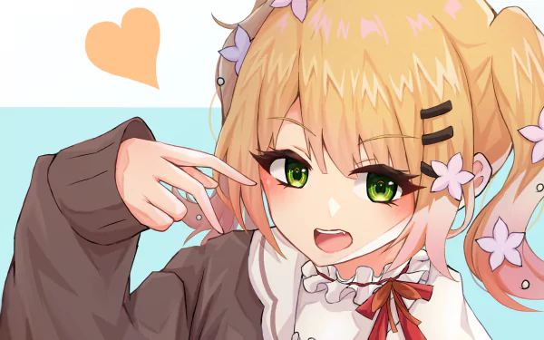 hololive Momosuzu Nene Anime Virtual Youtuber HD Desktop Wallpaper | Background Image