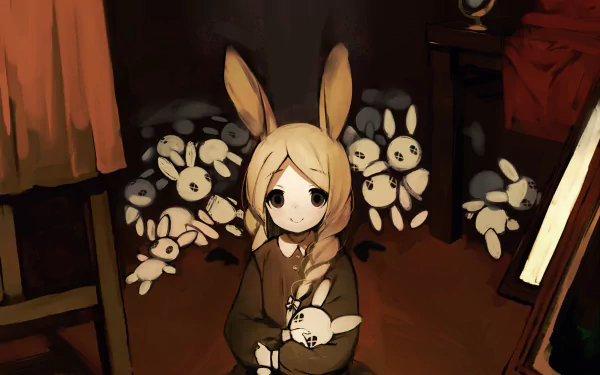 bunny Anime girl anime girl HD Desktop Wallpaper | Background Image