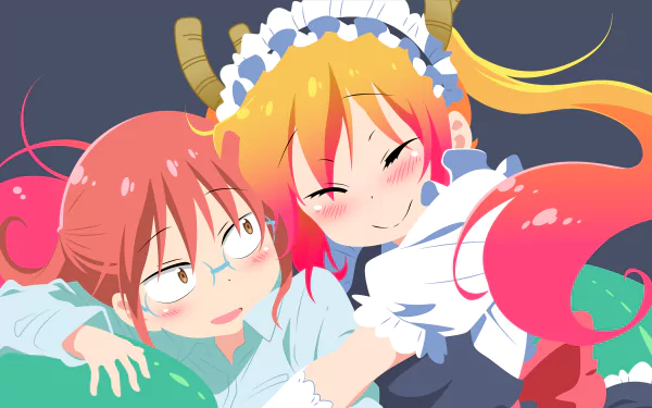 Tohru (Miss Kobayashi's Dragon Maid) Kobayashi (Miss Kobayashi's Dragon Maid) Anime Miss Kobayashi's Dragon Maid HD Desktop Wallpaper | Background Image
