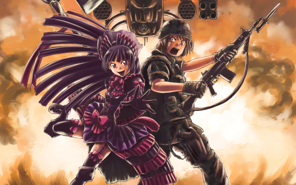 Rory Mercury Shino Kuribayashi Anime Gate (2015) HD Desktop Wallpaper | Background Image