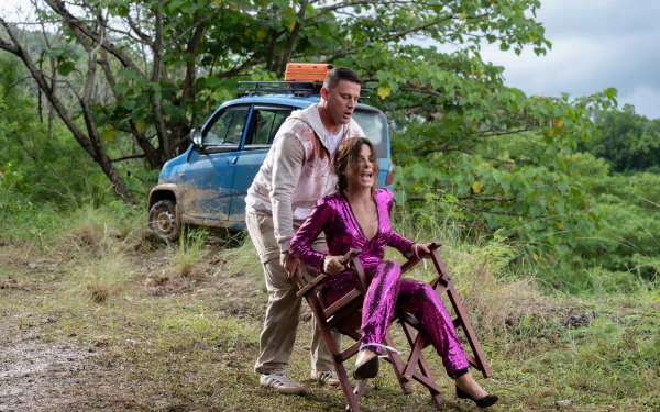 Sandra Bullock Channing Tatum movie The Lost City (2022) HD Desktop Wallpaper | Background Image