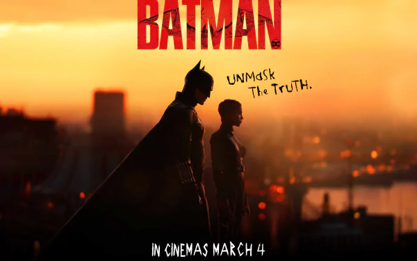 Zoë Kravitz Robert Pattinson movie The Batman HD Desktop Wallpaper | Background Image