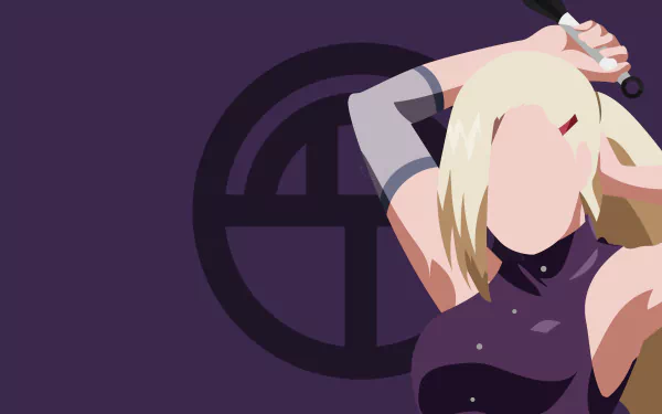 minimalist Ino Yamanaka Anime Naruto minimalist anime HD Desktop Wallpaper | Background Image