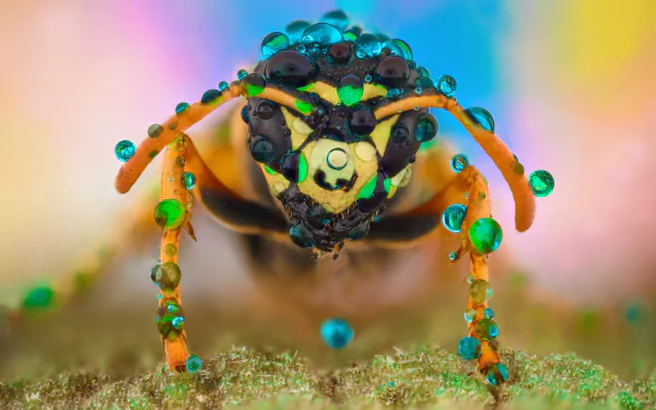 macro Animal hornet HD Desktop Wallpaper | Background Image