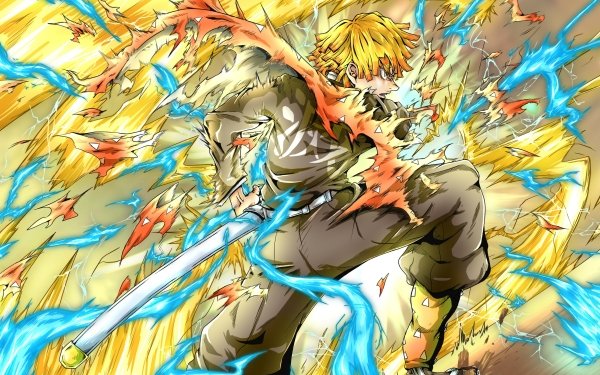 Anime Demon Slayer: Kimetsu no Yaiba Zenitsu Agatsuma HD Wallpaper | Background Image