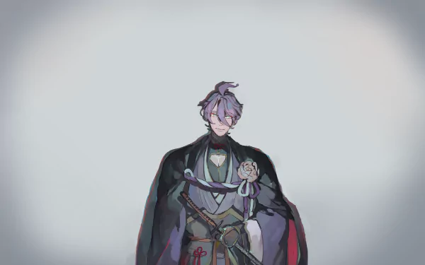 Kasen Kanesada Anime Touken Ranbu HD Desktop Wallpaper | Background Image