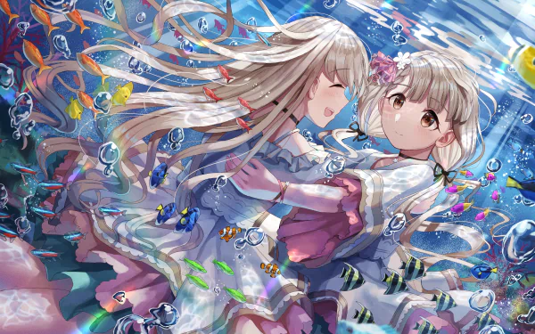 Nagi Hisakawa Hayate Hisakawa Anime THE iDOLM@STER: Cinderella Girls Starlight Stage HD Desktop Wallpaper | Background Image