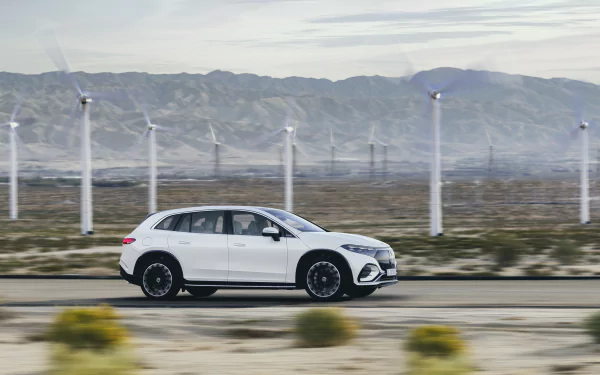 vehicle Mercedes-Benz EQS 450+ HD Desktop Wallpaper | Background Image