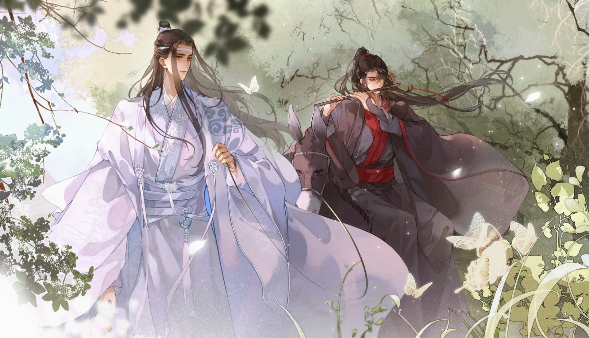 Download Wei Wuxian Lan Wangji Anime Mo Dao Zu Shi HD Wallpaper by web: 狸半仙儿 twitter: @aa820733