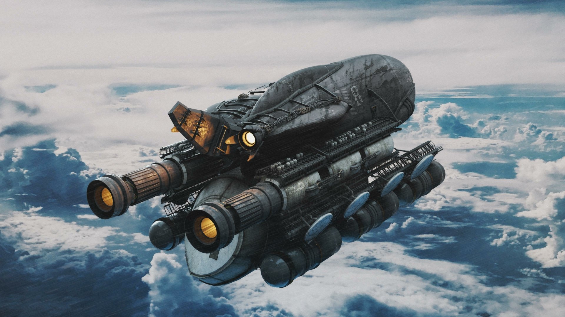 Download Sci Fi Spaceship 4k Ultra HD Wallpaper by Cryo Chamber ...