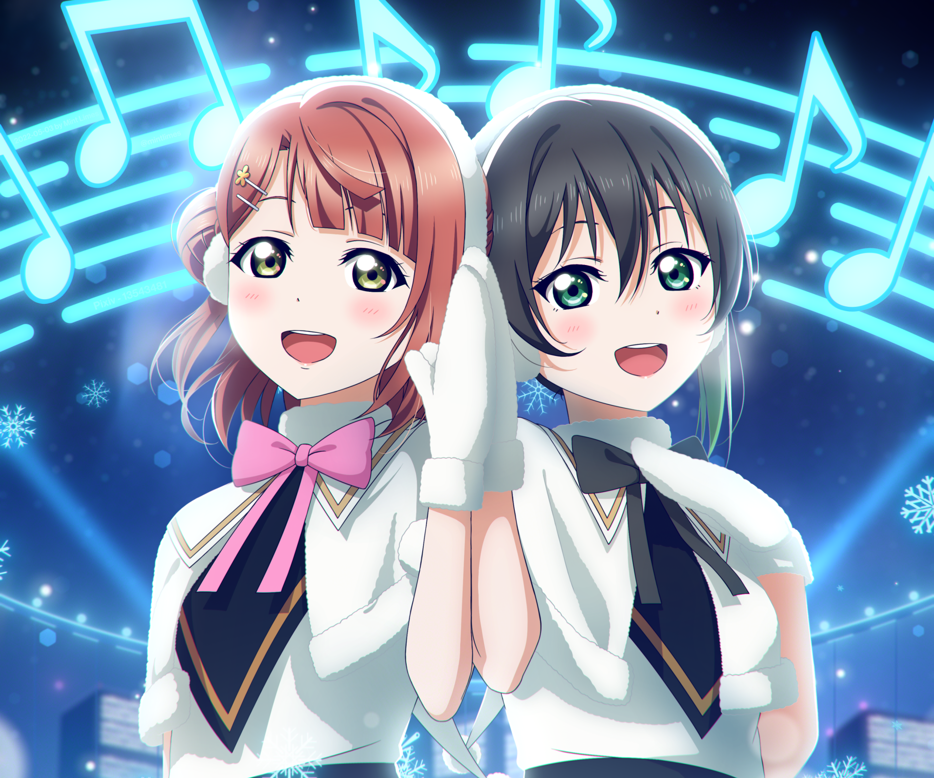 Download Ayumu Uehara Yu Takasaki Anime Love Live! Nijigasaki High School Idol Club HD Wallpaper