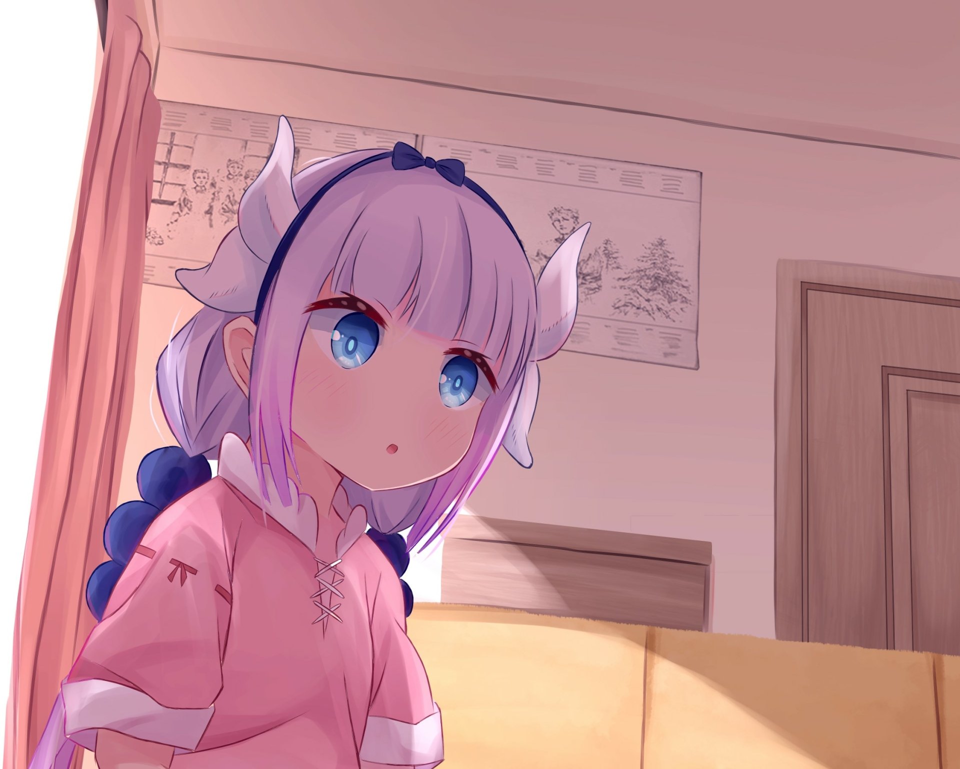 Download Kanna Kamui Anime Miss Kobayashi's Dragon Maid HD Wallpaper