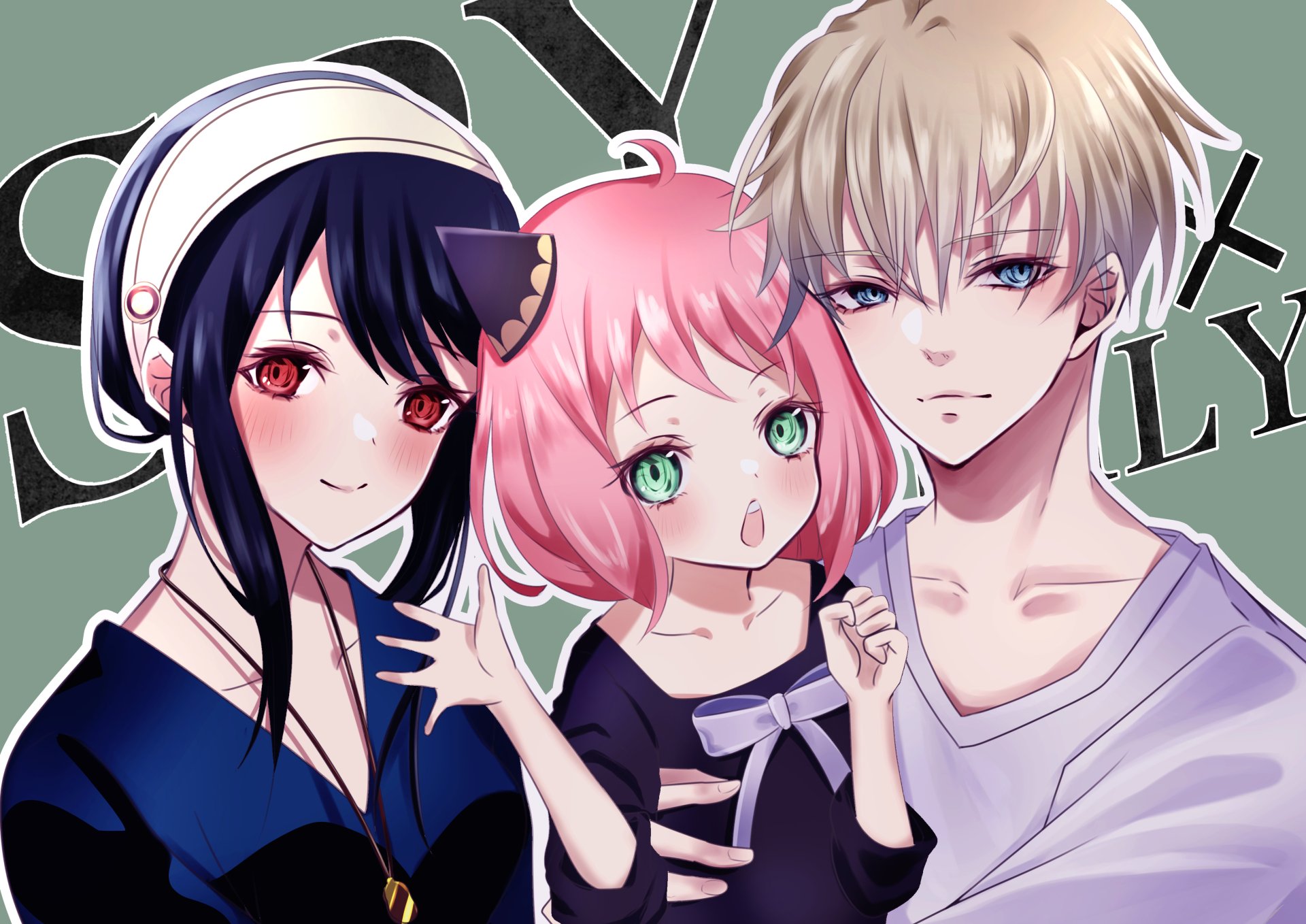 Download Loid Forger Yor Forger Anya Forger Anime Spy X Family 4k Ultra HD Wallpaper by 蒼花RuI