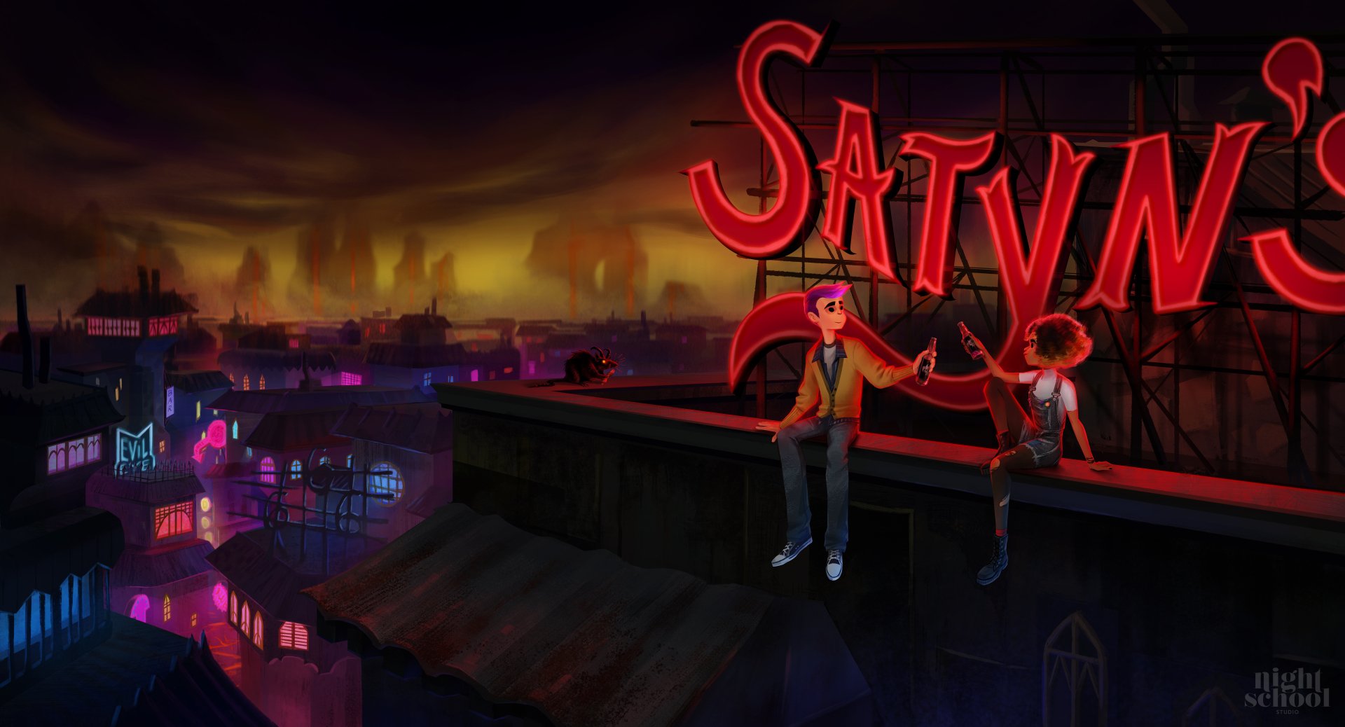 Download Video Game Afterparty 8k Ultra HD Wallpaper