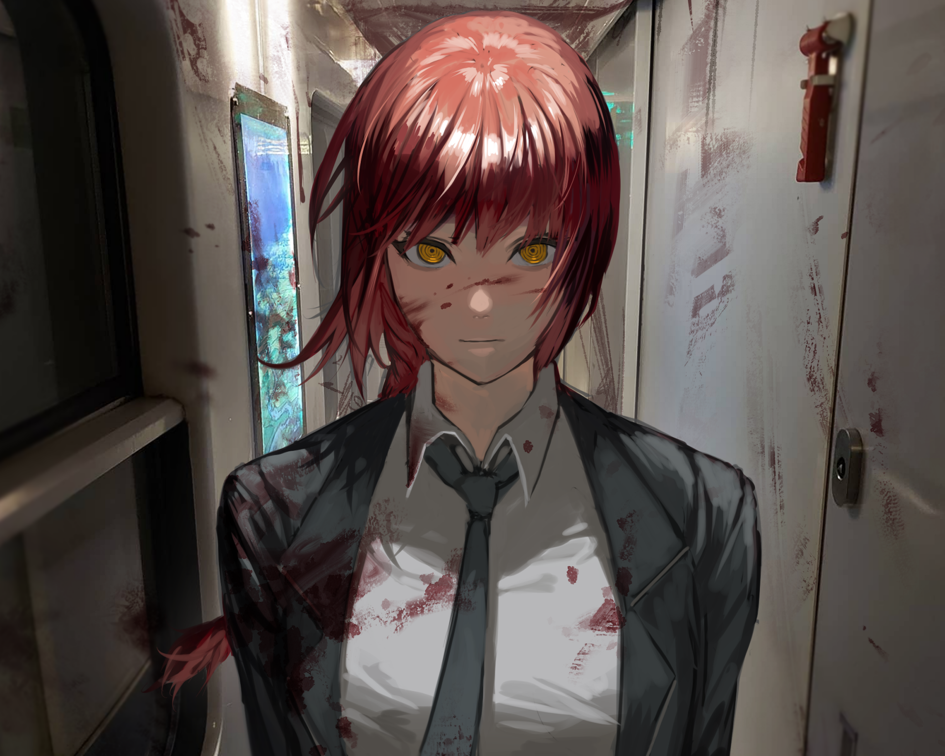 Download Makima (Chainsaw Man) Anime Chainsaw Man HD Wallpaper by Uirusu_chan