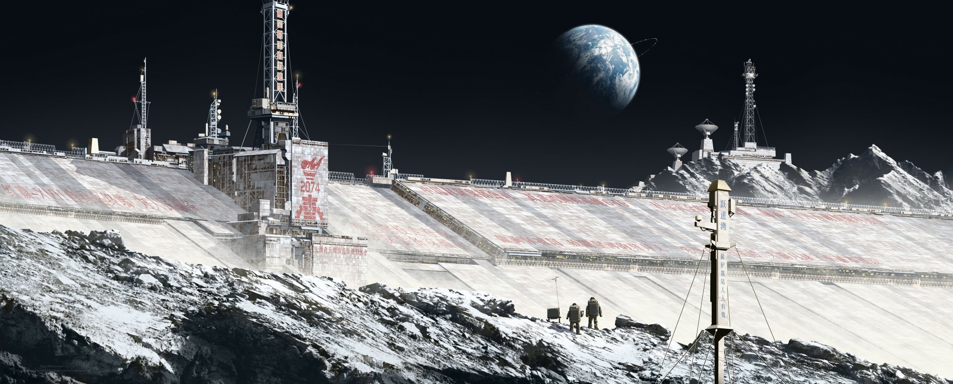 Download Sci Fi Structure HD Wallpaper by Fan Wennan