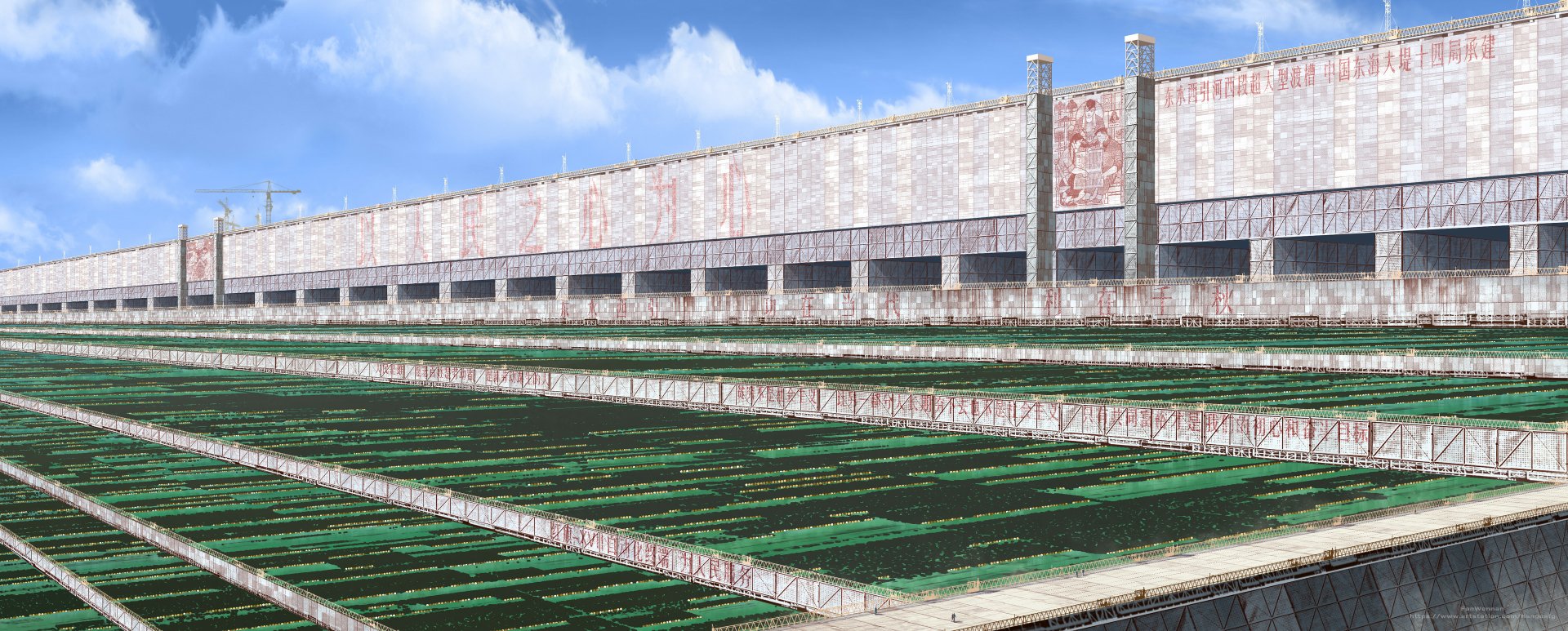 Download Sci Fi Structure HD Wallpaper by Fan Wennan