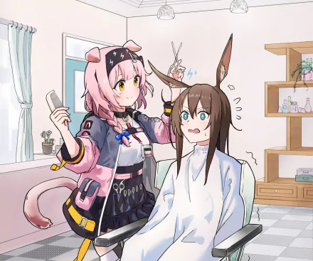 Goldenglow (Arknights) Amiya (Arknights) video game Arknights HD Desktop Wallpaper | Background Image