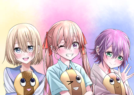Sachi Umino Erika Amano Hiro Segawa Anime A Couple of Cuckoos HD Desktop Wallpaper | Background Image