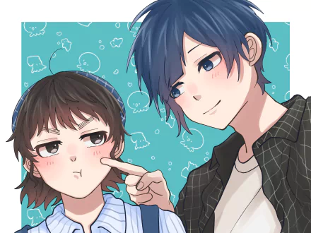 Yujiro Someya Hiyori Suzumi Anime To Become a Real Heroine! The Unpopular Girl and the Secret Task HD Desktop Wallpaper | Background Image