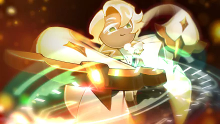 Clotted Cream Cookie (Cookie Run) video game COOKIE RUN: KINGDOM HD Desktop Wallpaper | Background Image