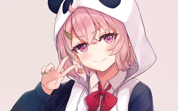 Nijisanji Sasaki Saku Anime Virtual Youtuber HD Desktop Wallpaper | Background Image